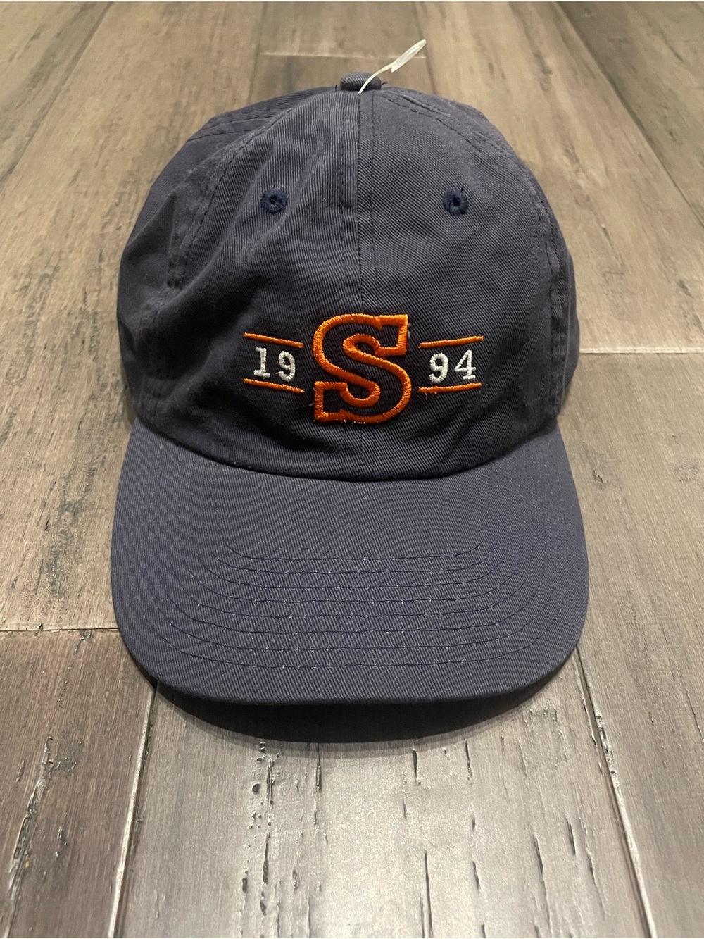 Sonoma Navy Blue Orange Embroidered S 1994 Strapback Hat Cap One Size Cotton